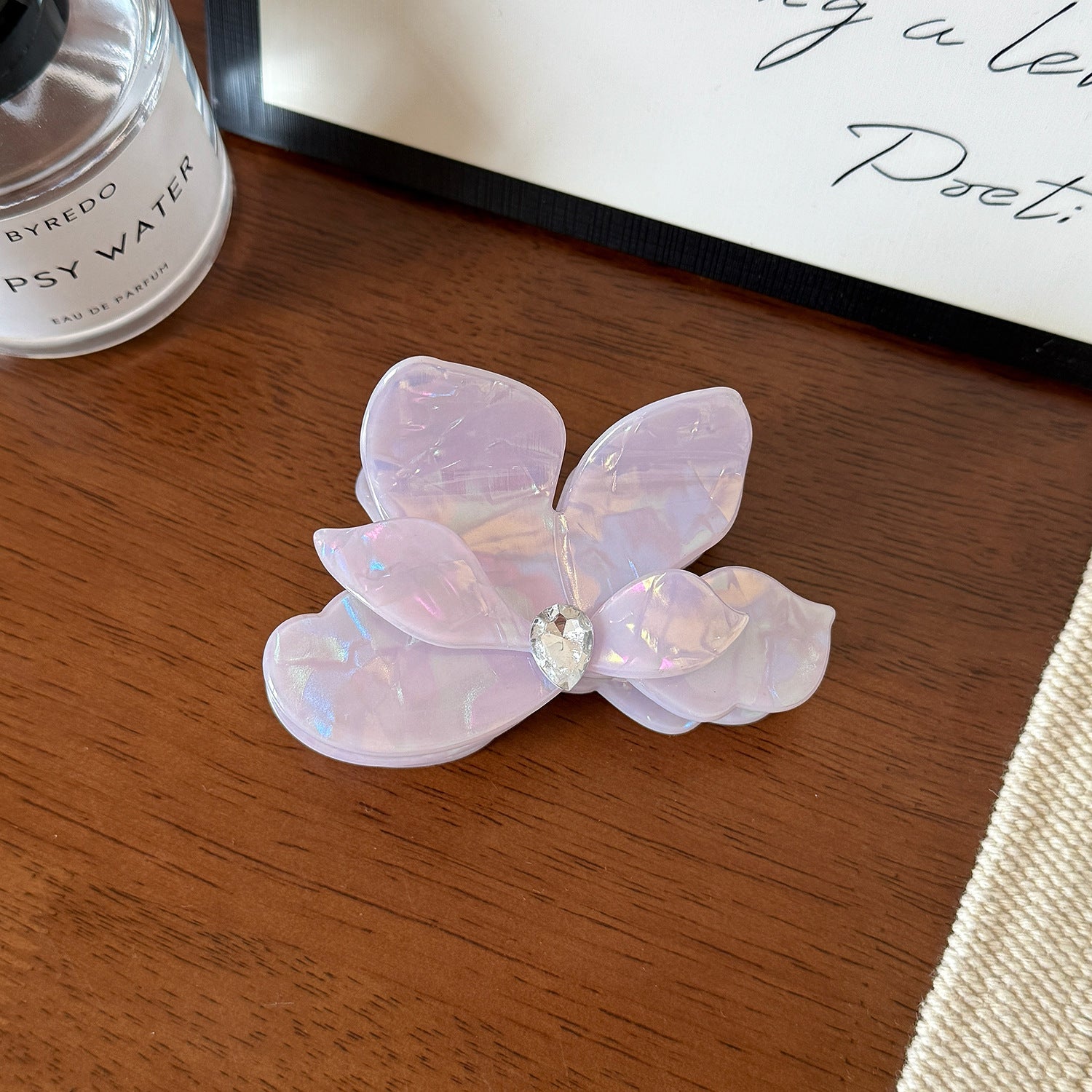 Chic Minimalist Floral Hair Claw Clip