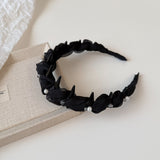 Exquisite Crystal Pearl Wrapped Teeth Headband