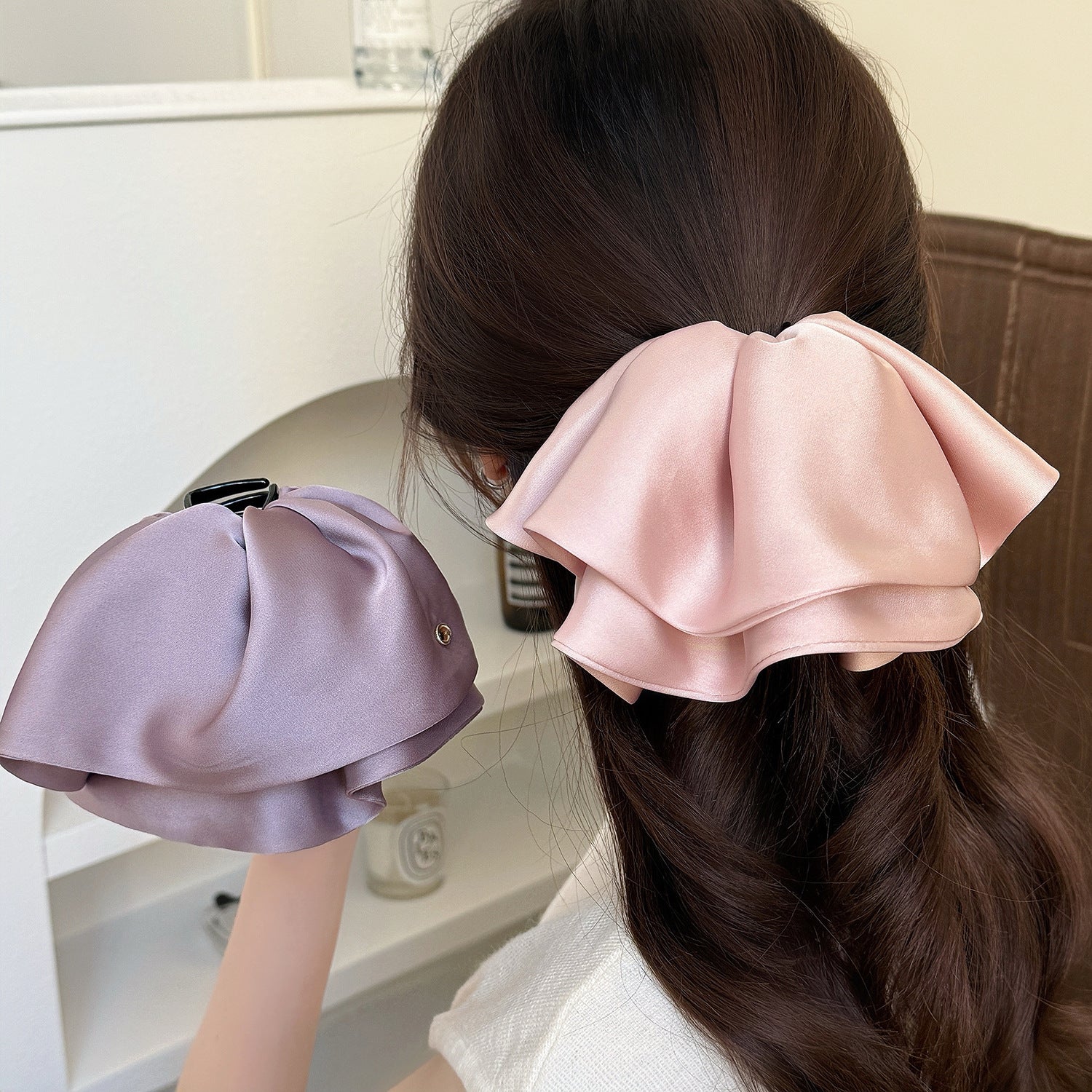 Satin Sweet Hair Claw Clip
