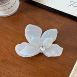 Chic Minimalist Floral Hair Claw Clip