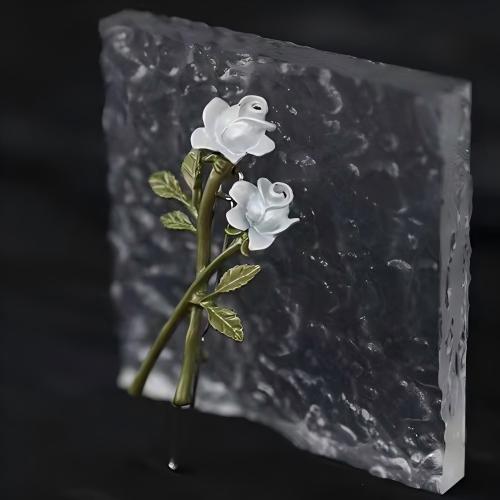 White Rose Hair Clip