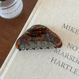 Elegant Crescent Arc Acetate Hair Claw Clip, Medium Moon Shape Jaw Clip for Women
