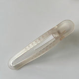 Minimalist Gradient Acrylic Curved Hollow Alligator Hair Clip, Side Bang Duckbill Clip for Women