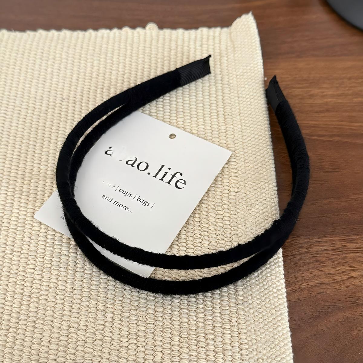 Minimalist Thin Wrapped Fabric Headband Women Simple Narrow Hair Hoop
