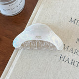 Elegant Crescent Arc Acetate Hair Claw Clip, Medium Moon Shape Jaw Clip for Women