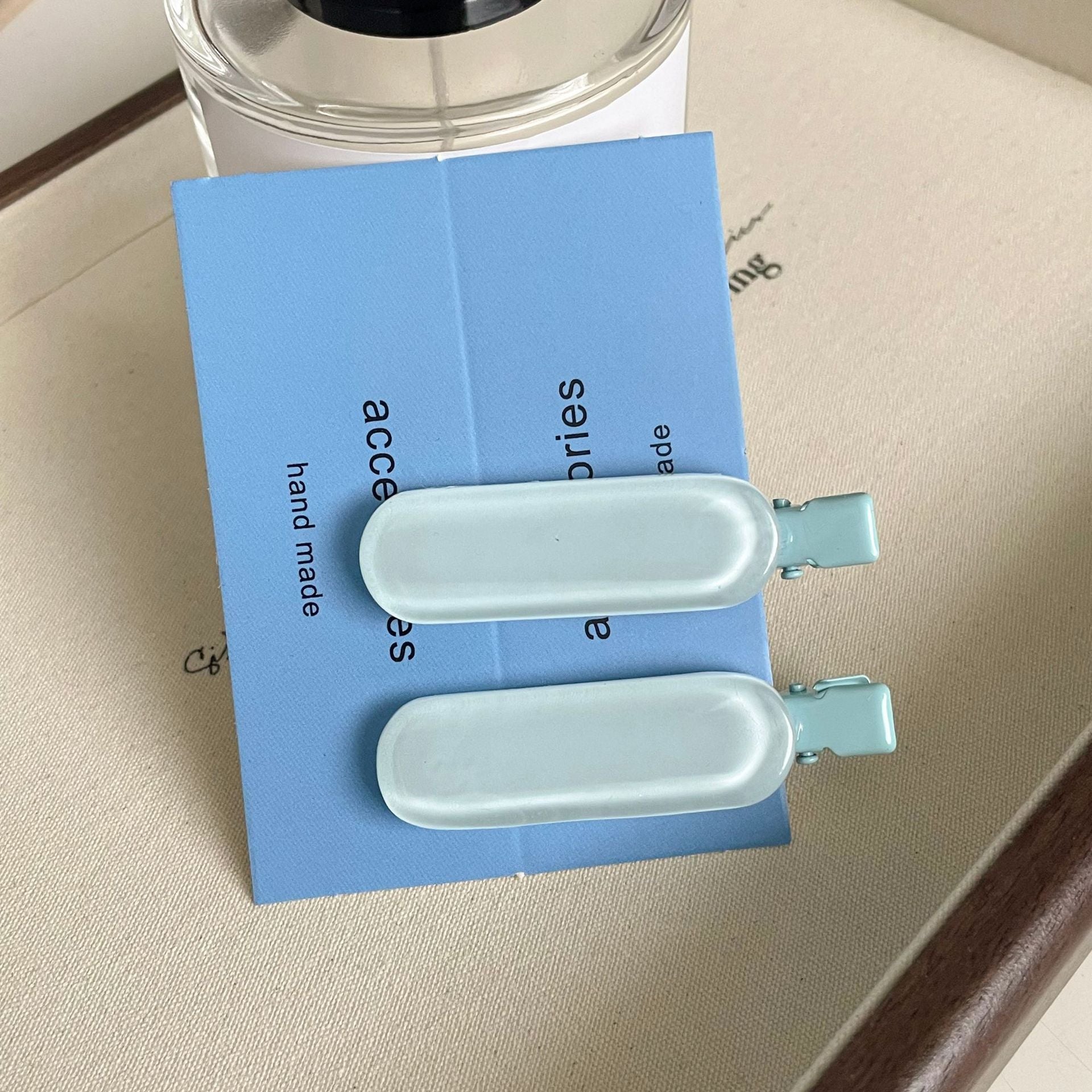 Jelly Candy Color Oval No-Trace Side BB Clip