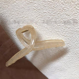 Minimalist Twist Knot Long Acrylic Hair Claw Clip, Large Jaw Clip for Thick Long Hair