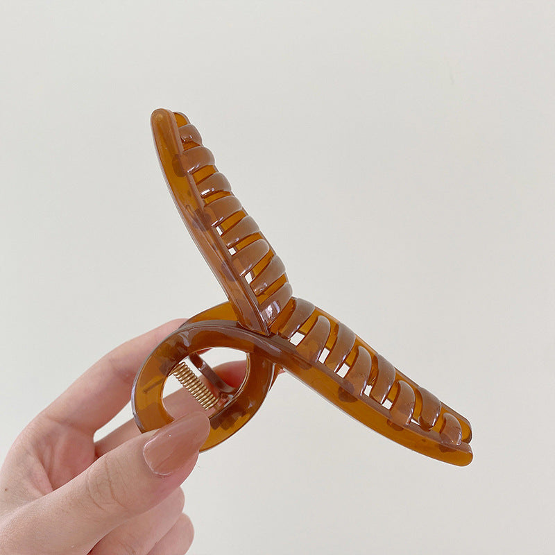 Transparent Cross Hair Claw Clip Minimalist Jelly Acrylic Grab Clip for Women
