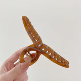 Transparent Cross Hair Claw Clip Minimalist Jelly Acrylic Grab Clip for Women
