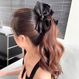 Satin Bow Banana Clip