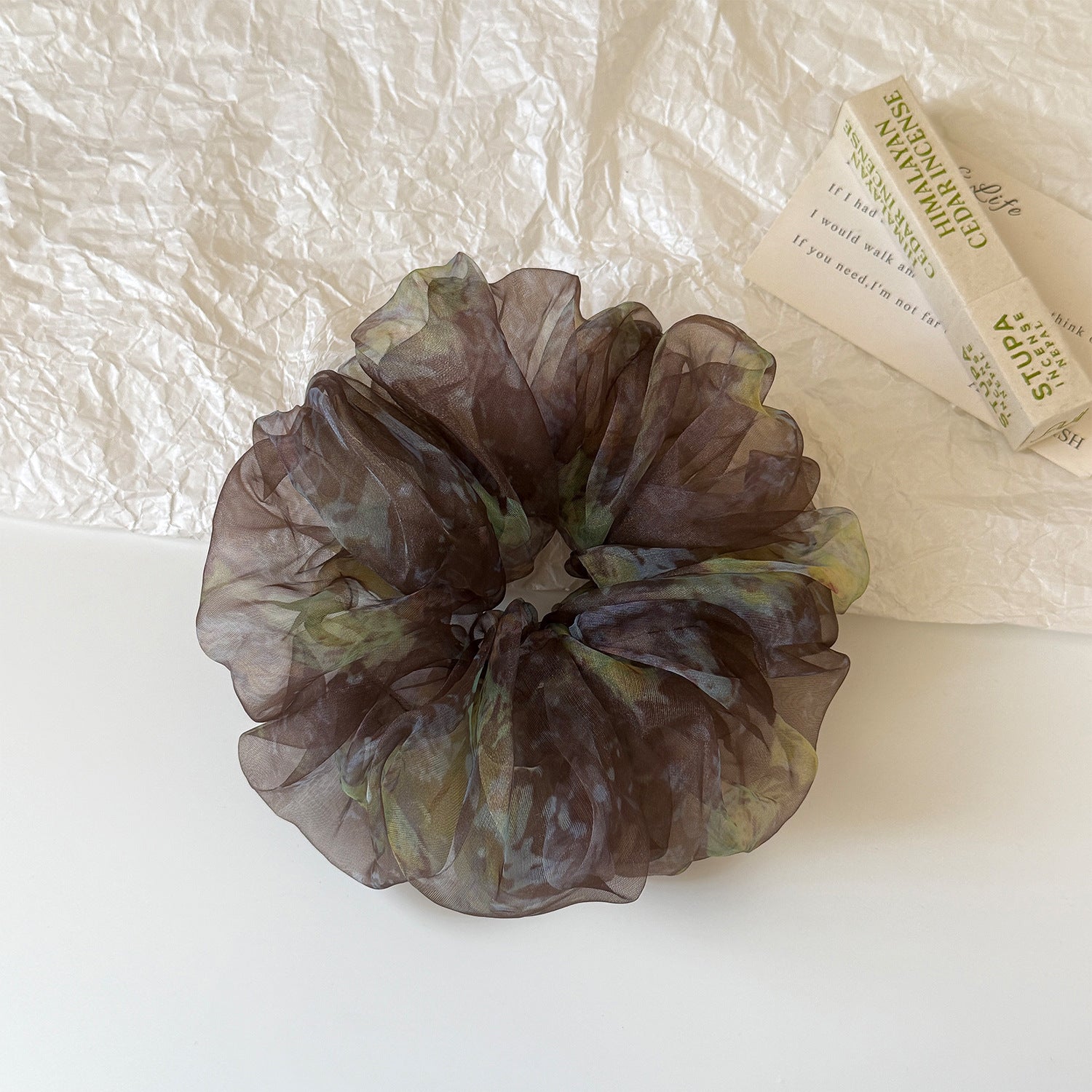 Versatile Printed Mesh Scrunchie