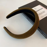 Textured Ribbed Padded Wide Headband Women Solid Color Hair Hoop Fashion Daily Hair Accessory