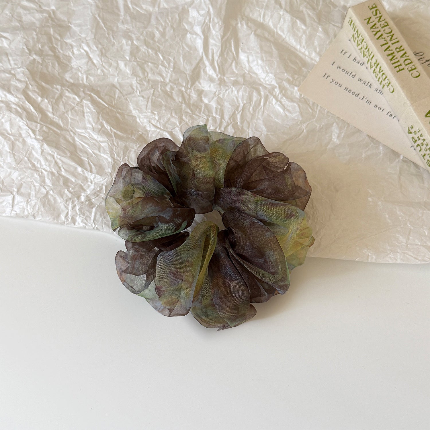 Versatile Printed Mesh Scrunchie