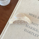 Elegant Crescent Arc Acetate Hair Claw Clip, Medium Moon Shape Jaw Clip for Women