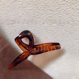 Minimalist Twist Knot Long Acrylic Hair Claw Clip, Large Jaw Clip for Thick Long Hair