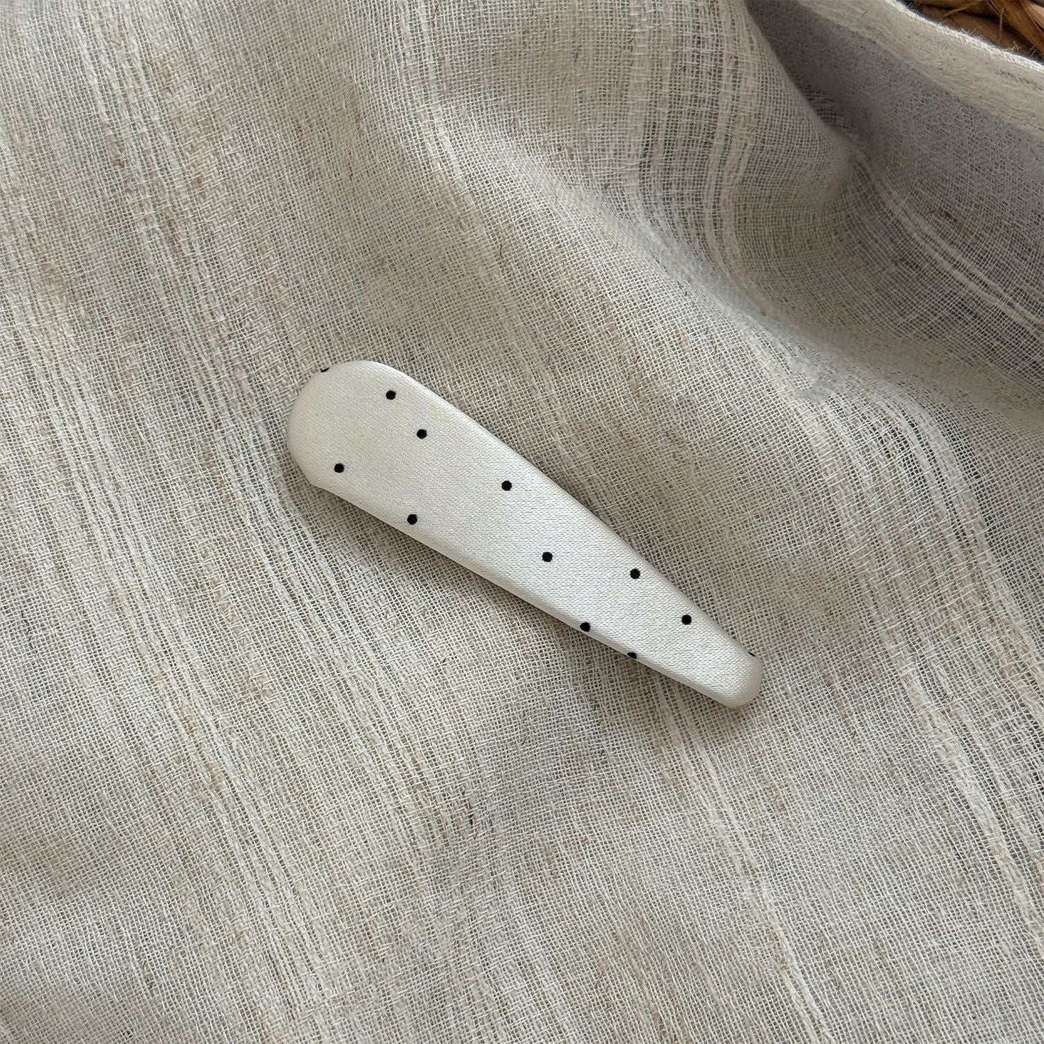 Exquisite Satin Small Polka Dot BB Clip