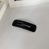 Minimalist Hollow Textured Rectangle BB Hair Clip, Neutral Tone Side Bang Barrette