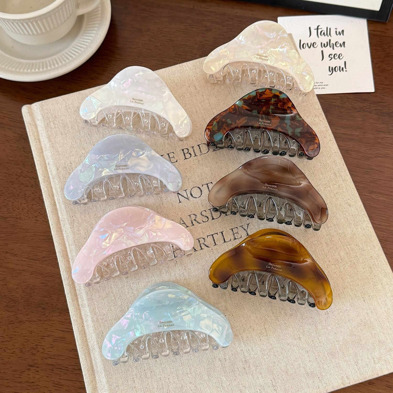 Exquisite Iridescent Claw Clip