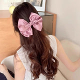 Satin Bow Banana Clip