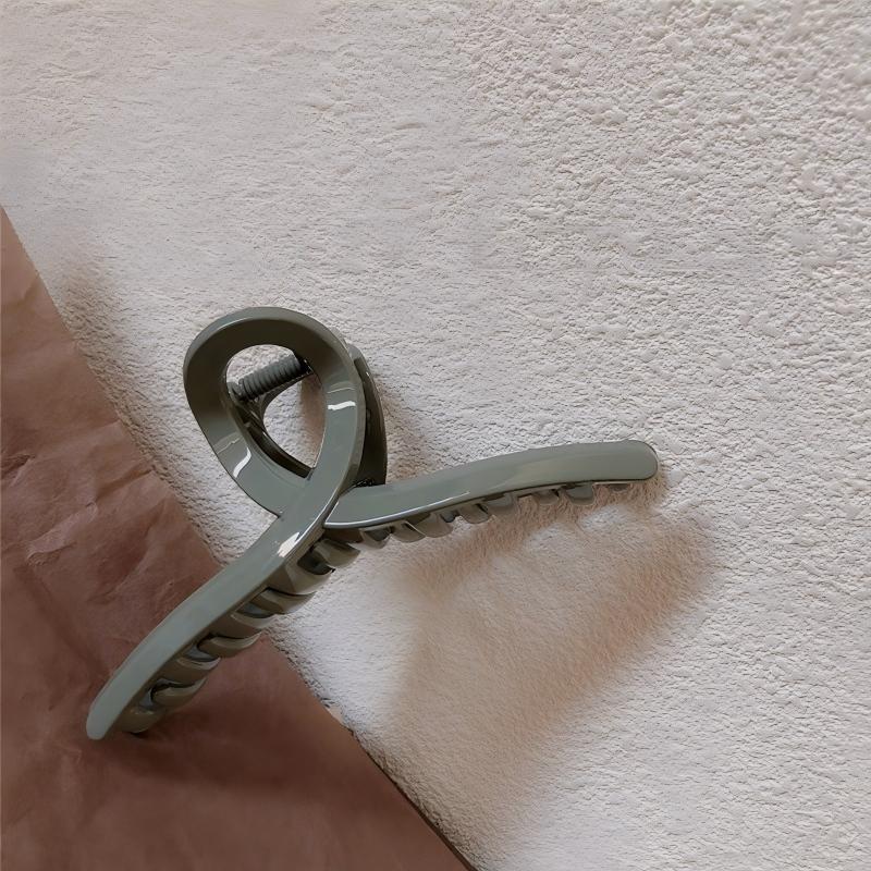Minimalist Twist Knot Long Acrylic Hair Claw Clip, Large Jaw Clip for Thick Long Hair