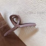 Minimalist Twist Knot Long Acrylic Hair Claw Clip, Large Jaw Clip for Thick Long Hair