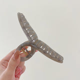 Transparent Cross Hair Claw Clip Minimalist Jelly Acrylic Grab Clip for Women