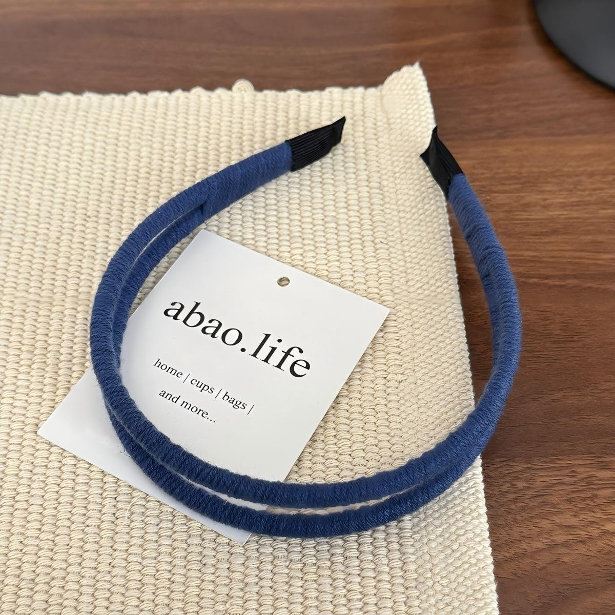 Minimalist Thin Wrapped Fabric Headband Women Simple Narrow Hair Hoop