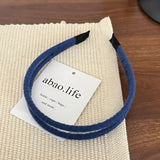 Minimalist Thin Wrapped Fabric Headband Women Simple Narrow Hair Hoop