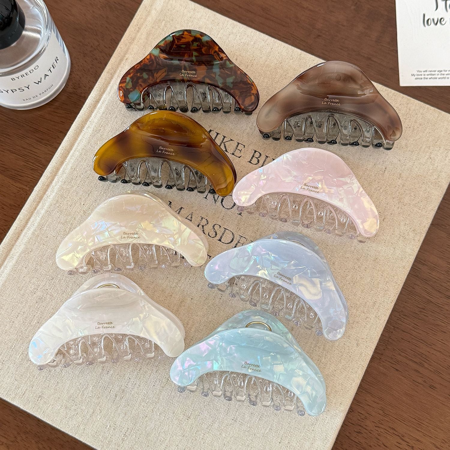 Exquisite Iridescent Claw Clip