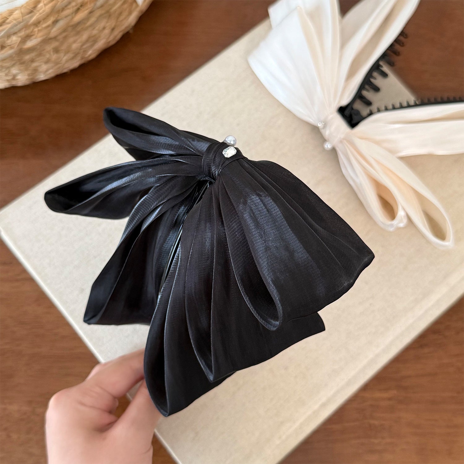 Ribbon Bow Banana Hair Clip