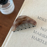 Elegant Crescent Arc Acetate Hair Claw Clip, Medium Moon Shape Jaw Clip for Women