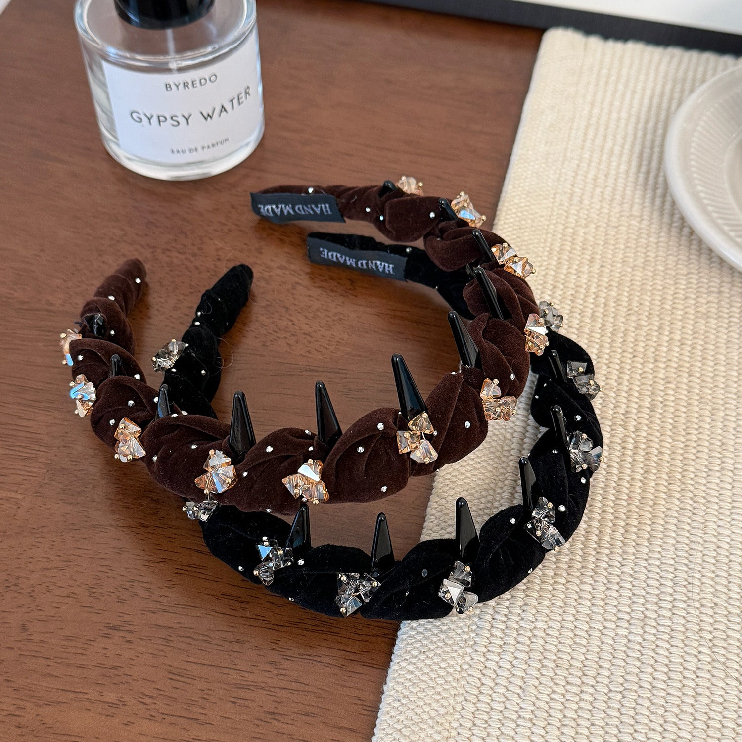 Velvet Crystal Starry Headband