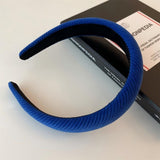 Textured Ribbed Padded Wide Headband Women Solid Color Hair Hoop Fashion Daily Hair Accessory
