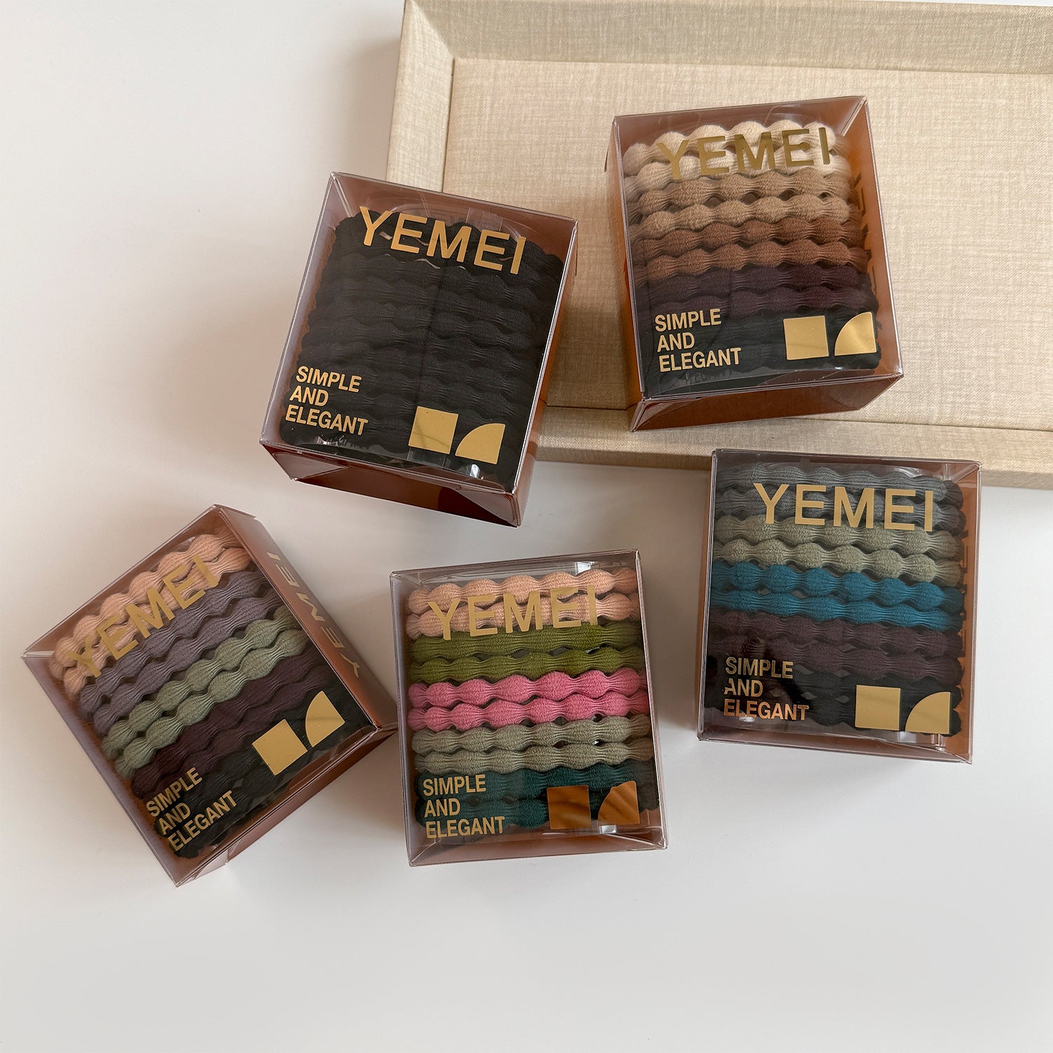 Boxed High Elastic Knotted Hair Ties