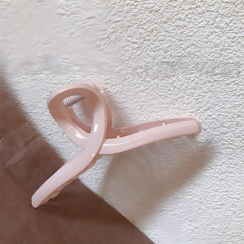 Minimalist Twist Knot Long Acrylic Hair Claw Clip, Large Jaw Clip for Thick Long Hair