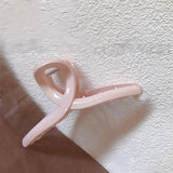 Minimalist Twist Knot Long Acrylic Hair Claw Clip, Large Jaw Clip for Thick Long Hair