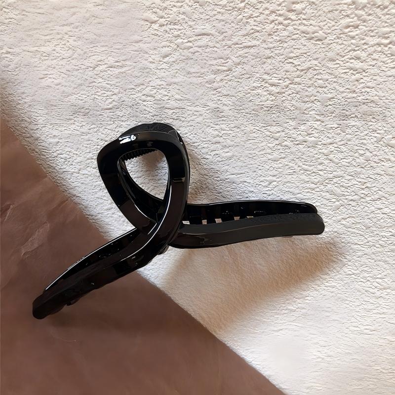 Minimalist Twist Knot Long Acrylic Hair Claw Clip, Large Jaw Clip for Thick Long Hair