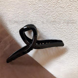 Minimalist Twist Knot Long Acrylic Hair Claw Clip, Large Jaw Clip for Thick Long Hair