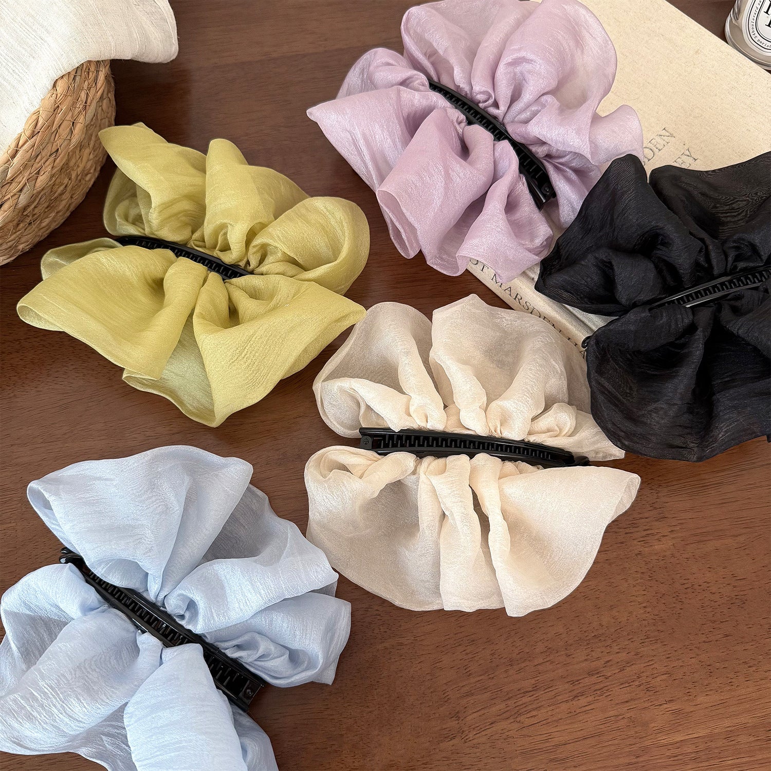 Elegant Tulle Puff Claw Clip