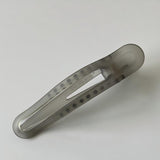 Minimalist Gradient Acrylic Curved Hollow Alligator Hair Clip, Side Bang Duckbill Clip for Women