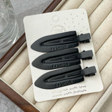Matte No Crease Hair Clips 3Pcs Gradient Color Side Bang Clips Makeup Hair Barrettes Set