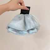 Sheer Skirt Mesh Hair Claw Clip Elegant Ponytail Shark Clip