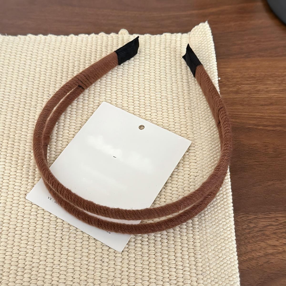 Minimalist Thin Wrapped Fabric Headband Women Simple Narrow Hair Hoop