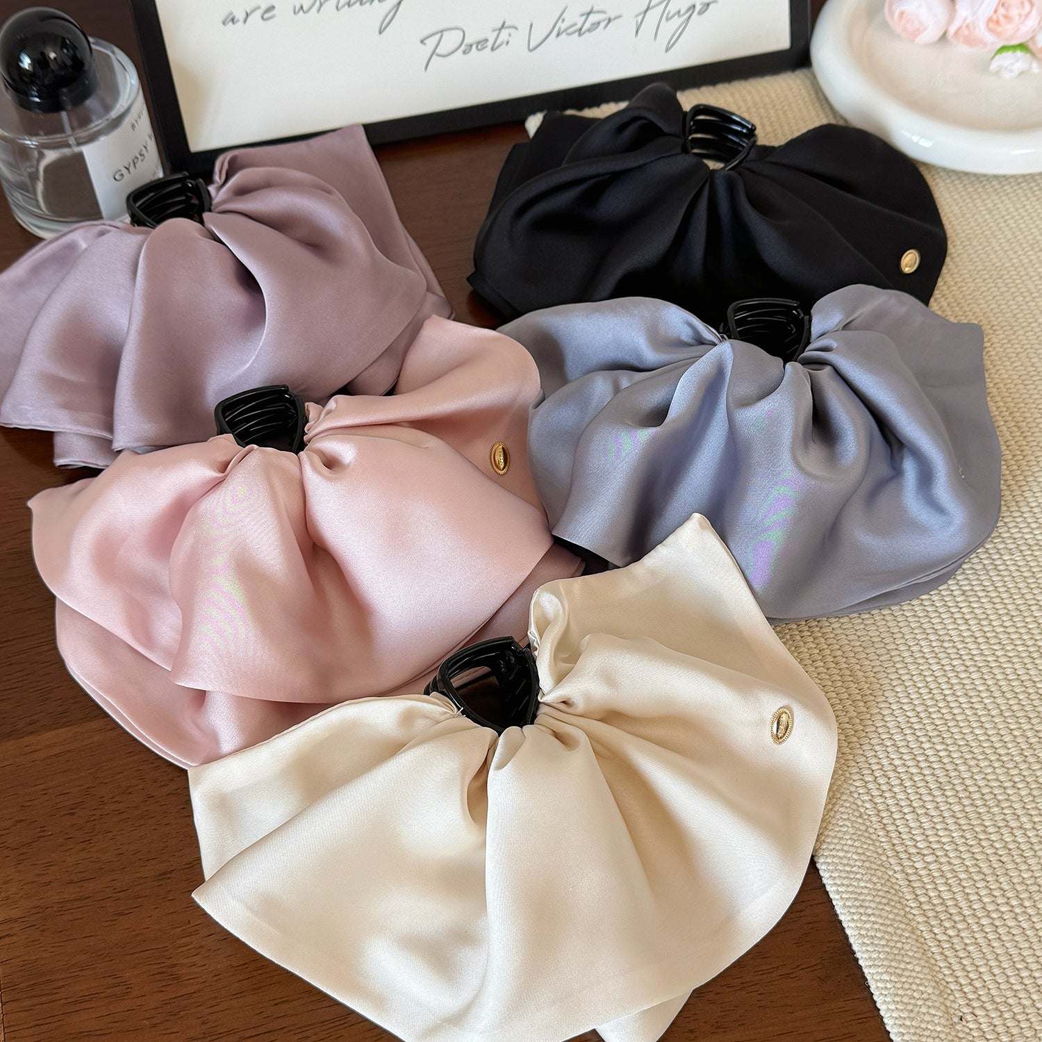 Satin Sweet Hair Claw Clip