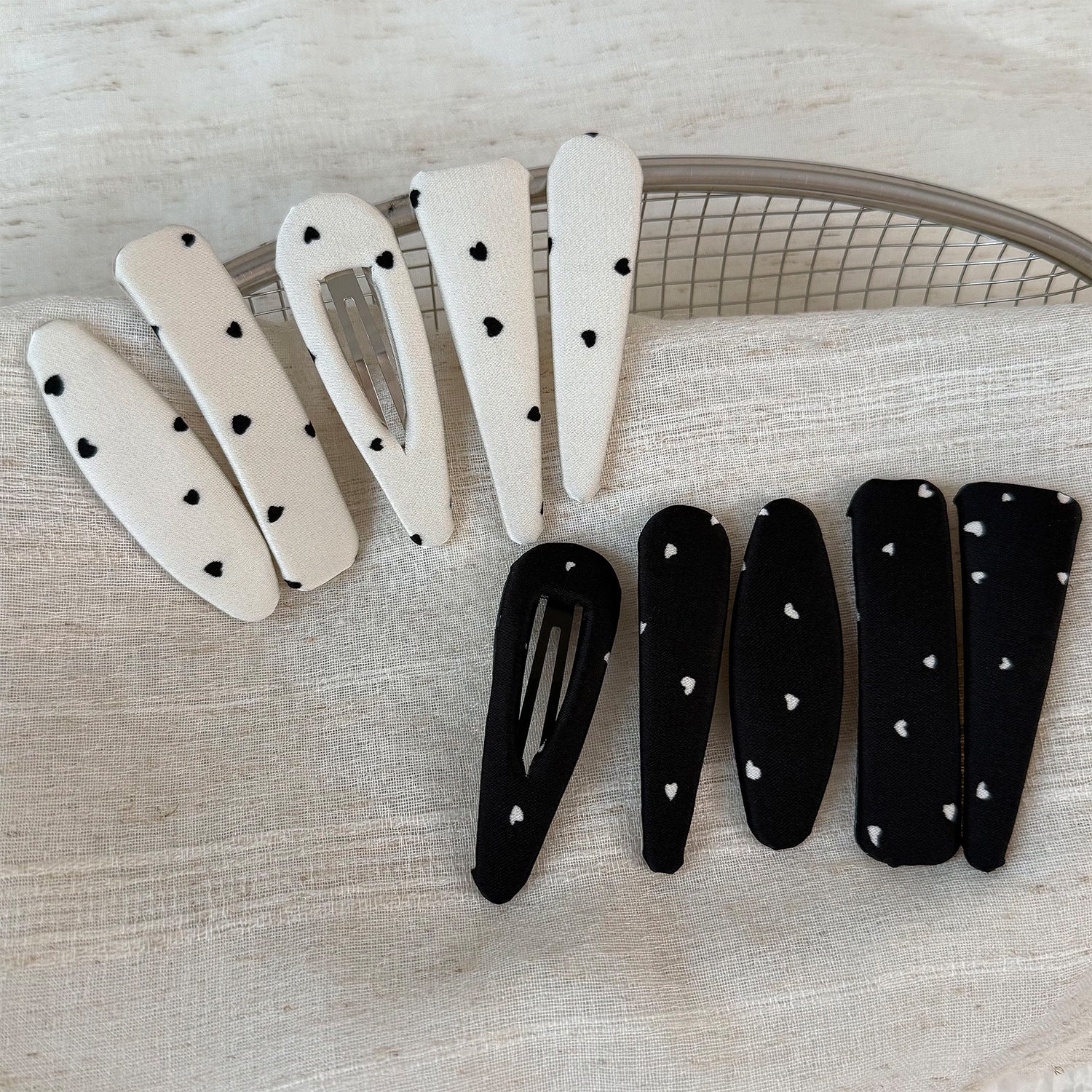 Heart Polka Dot BB Clip