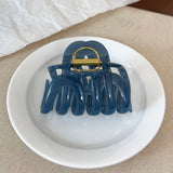 Dopamine Solid Color Octopus Hair Claw Clip For Updo