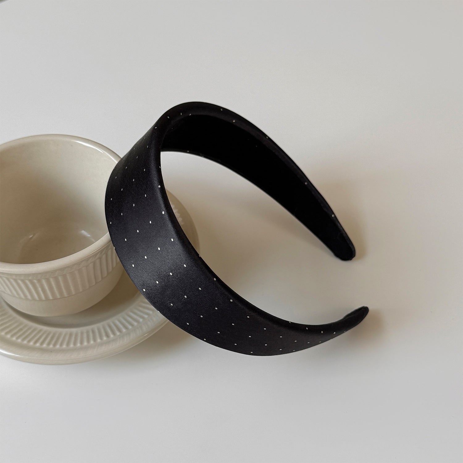 Retro Polka Dot Wide Headband