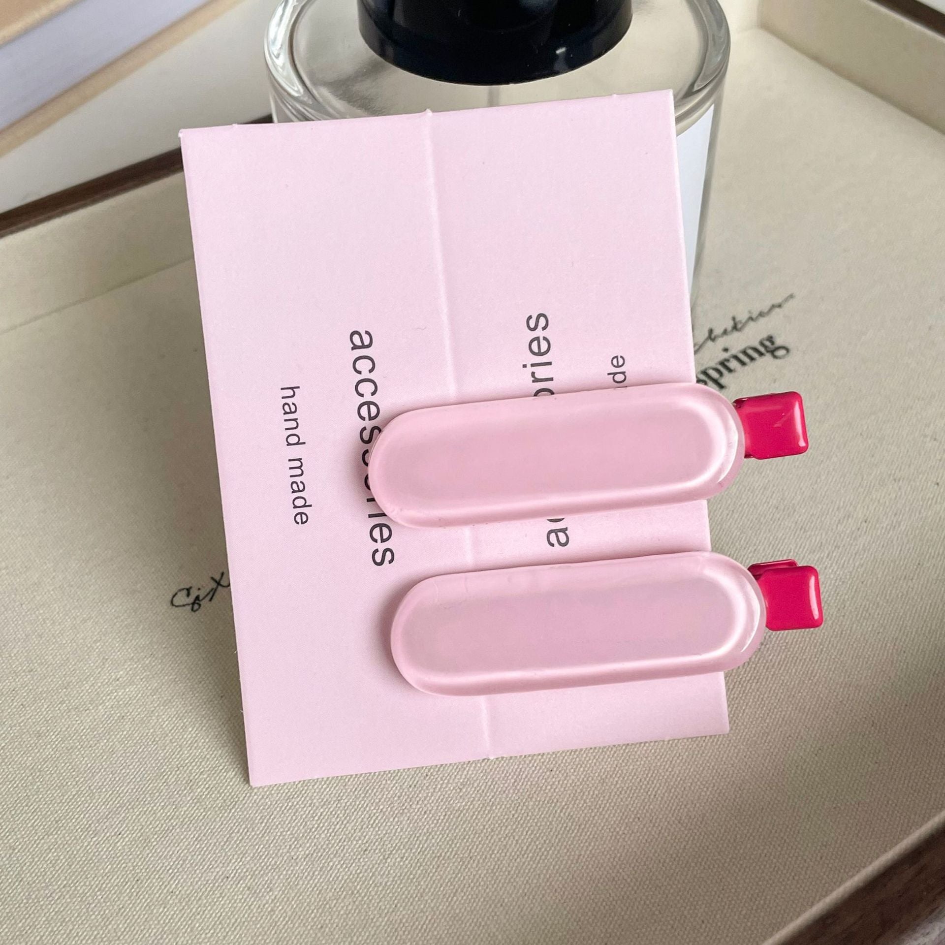 Jelly Candy Color Oval No-Trace Side BB Clip
