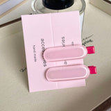 Jelly Candy Color Oval No-Trace Side BB Clip