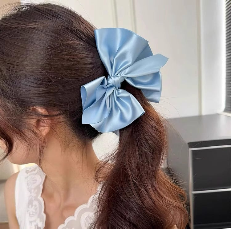 Satin Bow Banana Clip